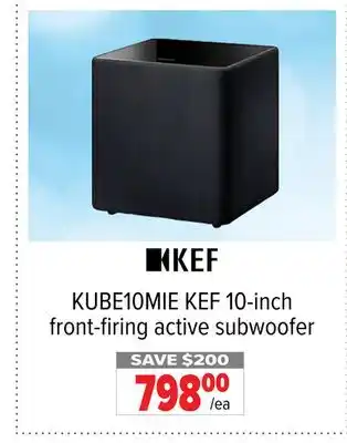 2001 Audio Video KUBE10MIE KEF 10-inch front-firing active subwoofer offer