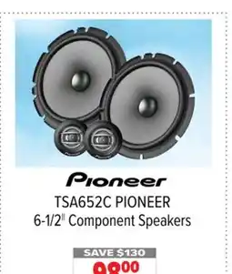 2001 Audio Video TSA652C PIONEER 6-1/2 Component Speakers offer