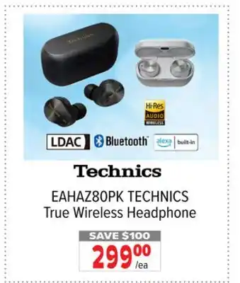 2001 Audio Video EAHAZ80PK TECHNICS True Wireless Headphone offer