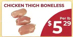 Food World Supermarket CHICKEN THIGH BONELESS offer