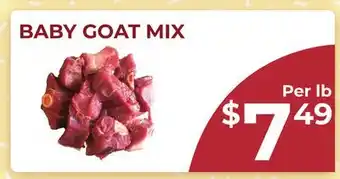 Food World Supermarket BABY GOAT MIX offer