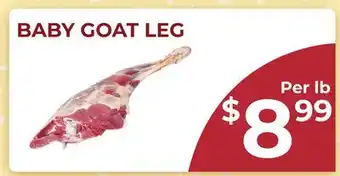 Food World Supermarket BABY GOAT LEG offer