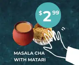 Food World Supermarket MASALA CHA WITH MATARI offer