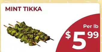 Food World Supermarket MINT TIKKA offer