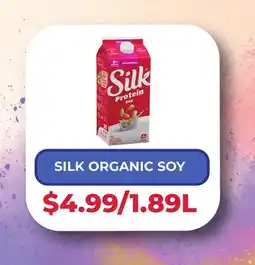 Food World Supermarket SILK ORGANIC SOY offer