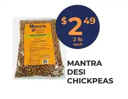 Food World Supermarket MANTRA DESI CHICKPEAS offer