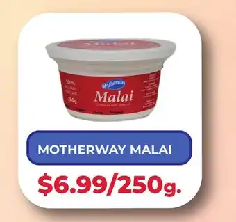 Food World Supermarket MOTHERWAY MALAI offer