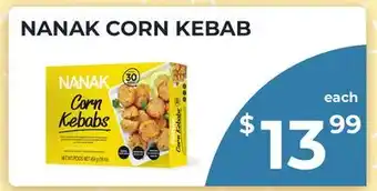 Food World Supermarket NANAK CORN KEBAB offer