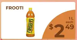 Food World Supermarket FROOTI offer