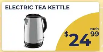 Food World Supermarket ELECTRIC TEA KETTLE offer