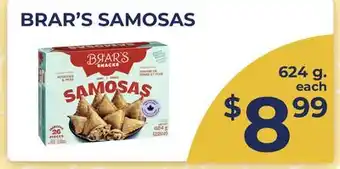 Food World Supermarket BRAR'S SAMOSAS offer