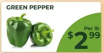 Food World Supermarket GREEN PEPPER offer