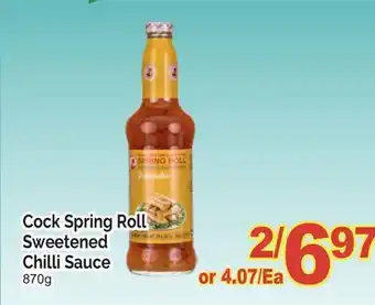 T&T Supermarket COCK SPRING ROLL SWEETENED CHILLI SAUCE 870G offer