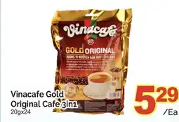 T&T Supermarket VINACAFE GOLD ORIGINAL CAFE 3IN1, 20gx24 offer