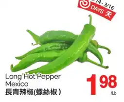 T&T Supermarket LONG HOT PEPPER offer