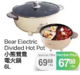 T&T Supermarket BEAR ELECTRIC DIVIDED HOT POT, 6L offer