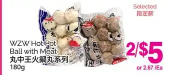 T&T Supermarket WZW HOT POT BALL WITH MEAT, 180g offer