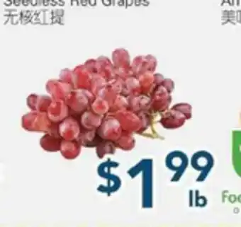 Oceans Fresh Food Market Seedless Red Grapes offer