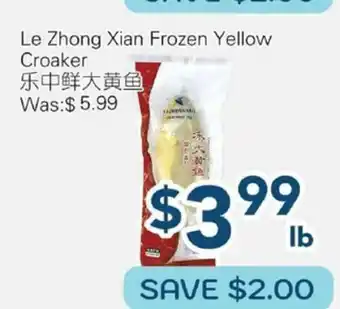 Oceans Fresh Food Market Le Zhong Xian Frozen Yellow Croaker offer