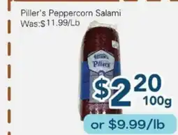 Oceans Fresh Food Market Piller's Peppercorn Salami offer