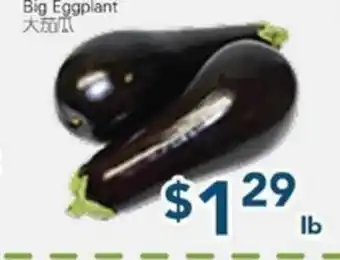 Oceans Fresh Food Market Big Eggplant offer