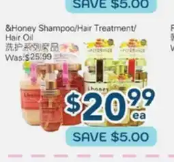 Oceans Fresh Food Market Honey Shampoo/Hair Treatment/Hair Oil offer