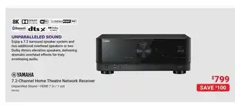 Visions Electronics YAMAHA 7.2-Channel Home Theatre Network Receiver offer