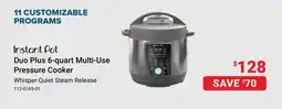 Visions Electronics Instant Pot Duo Plus 6-quart Multi-Use Pressure Cooker offer