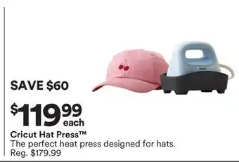 Michaels Cricut Hat Press The perfect heat press designed for hats offer