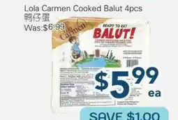 Oceans Fresh Food Market Lola Carmen Cooked Balut offer