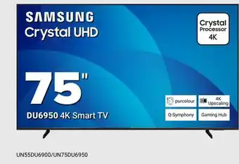 Visions Electronics SAMSUNG 75 4K Smart TV offer