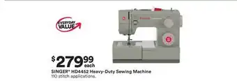 Michaels SINGER HD4452 Heavy-Duty Sewing Machine offer