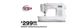 Michaels SINGER C5950 Sewing Machine offer