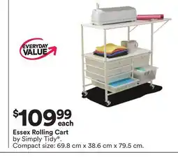 Michaels Essex Rolling Cart by Simply Tidy offer