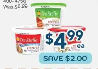 Oceans Fresh Food Market Tre Stelle Ricotta Cheese Series offer