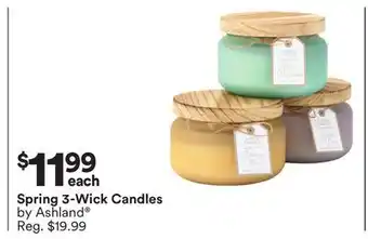 Michaels Spring 3-Wick Candles by Ashland offer