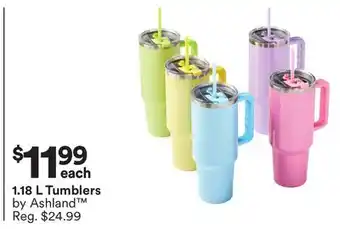 Michaels 1.18 L Tumblers by Ashland offer