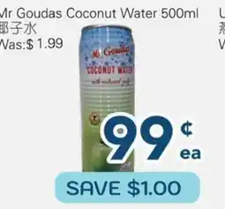 Oceans Fresh Food Market Mr Goudas Coconut Water offer