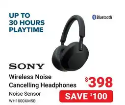 Visions Electronics SONY Wireless Noise Cancelling Headphones offer