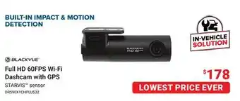 Visions Electronics BLACKVUE Full HD 60FPS Wi-Fi Dashcam with GPS offer