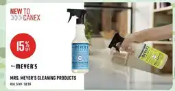 Canex MRS. MEYER'S CLEANING PRODUCTS offer