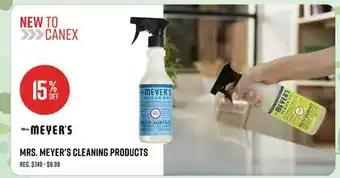 Canex MRS. MEYER'S CLEANING PRODUCTS offer