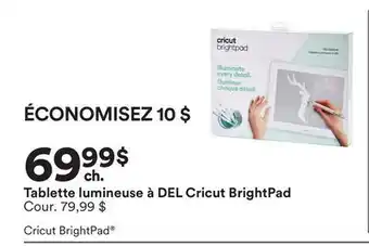 Michaels Tablette lumineuse à DEL cricut BrightPad offer