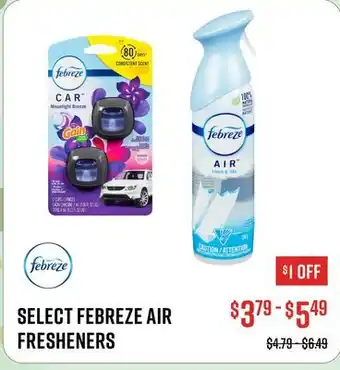 Canex SELECT FEBREZE AIR FRESHENERS offer