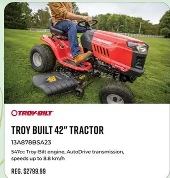 Canex TROY BUILT 42 TRACTOR offer