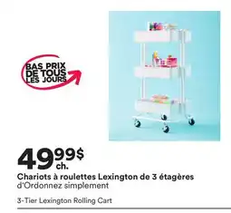 Michaels Chariots à roulettes Lexington de 3 étagères d'Ordonnez simplement offer