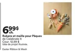 Michaels Rubans et maille pour Pâques de Celebrate It offer