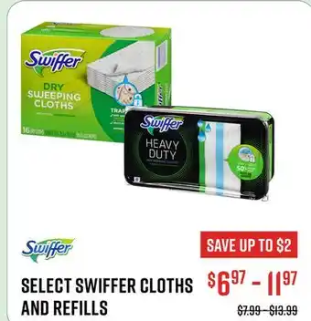 Canex SELECT SWIFFER CLOTHS AND REFILLS offer