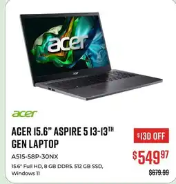 Canex ACER 15.6 ASPIRE 5 I3-13TH GEN LAPTOP offer