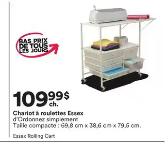 Michaels Chariot à roulettes Essex d'Ordonnez simplement offer